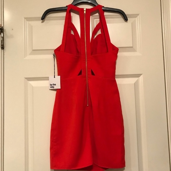 By The Way Red Cocktail Mini Dress - Picture 4 of 4